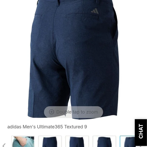 Addidas Utra 365 Navy Blue Textured Golf Shorts Size 30 Bnwt - Picture 7 of 10